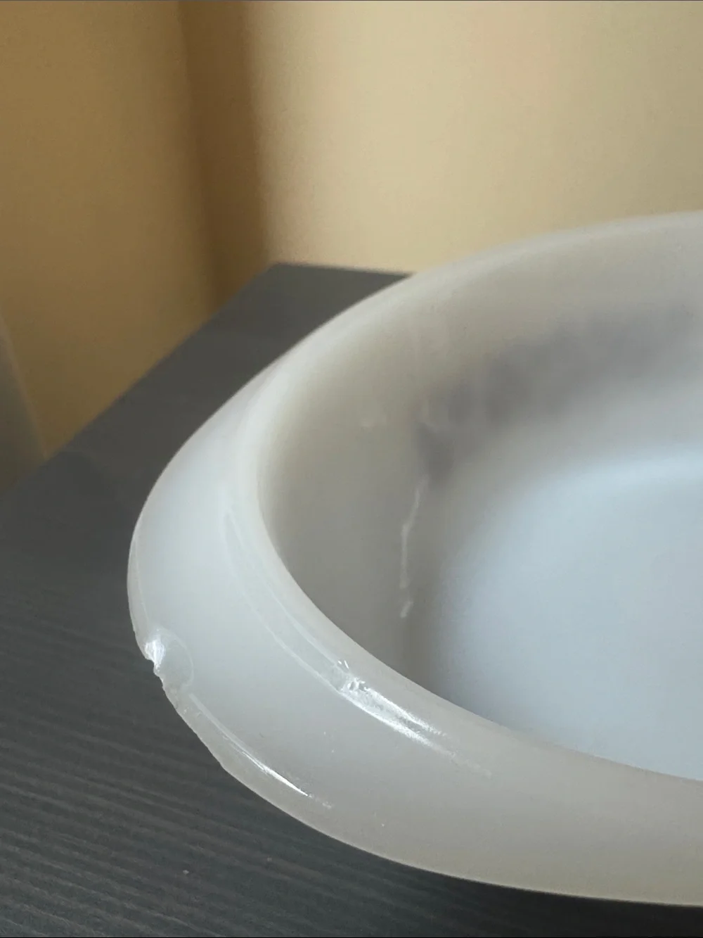 GLASBAKE oval Baking Serving cooking casserole dish white glass brown design‎